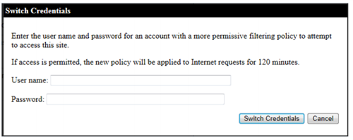 switch credentials screen to enter username and password switch credentials screen to enter username and password